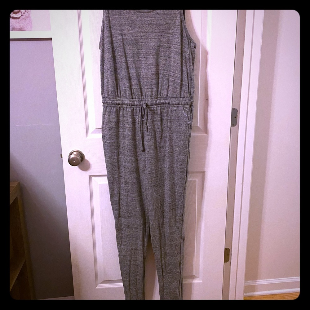 Gray Cotton Romper